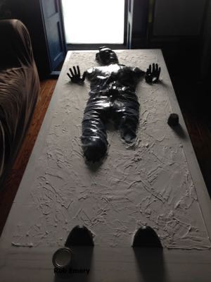 plaster of paris for carbonite texture